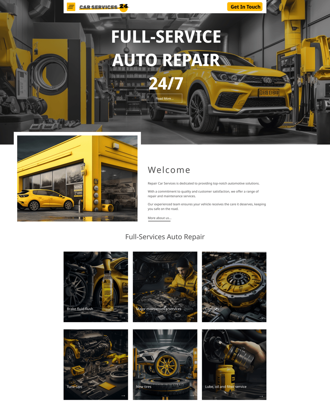 Auto Equipment Company Website Design after