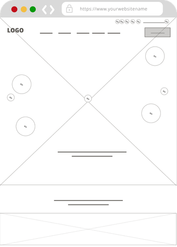 Wireframes Website Design before