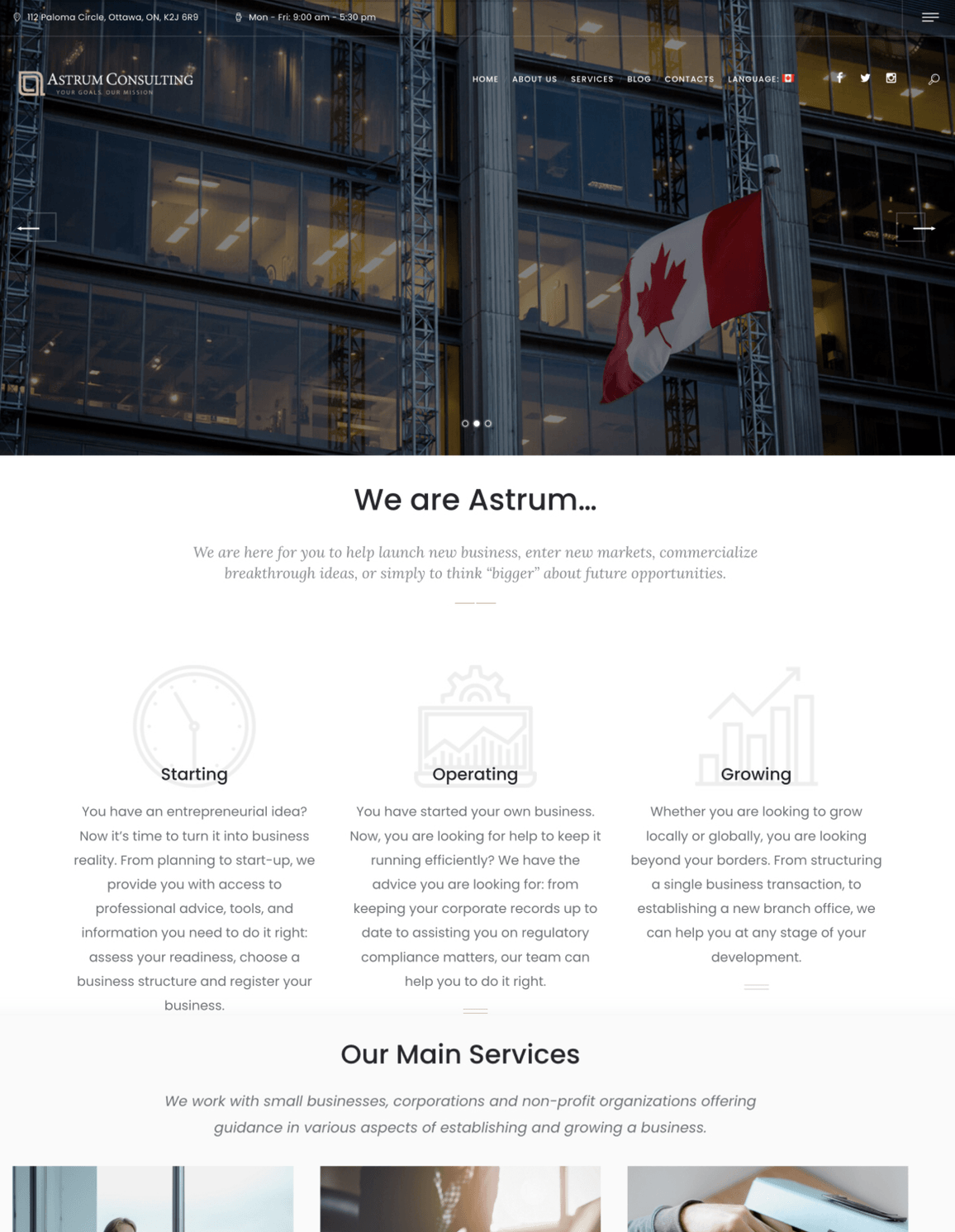 Immigration Consultant Website Design after