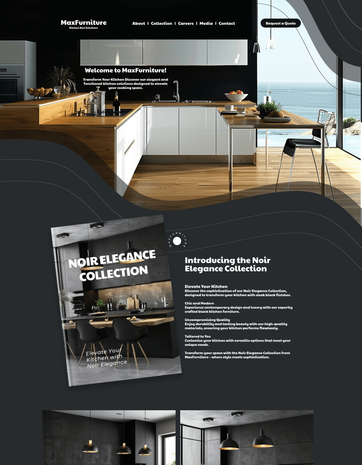 Kitchen Website Design after