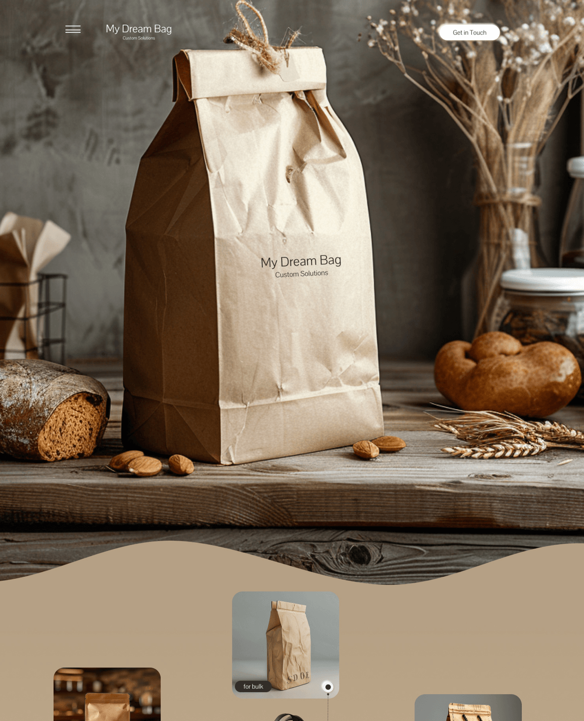 Paper Bag Maker Website Design after